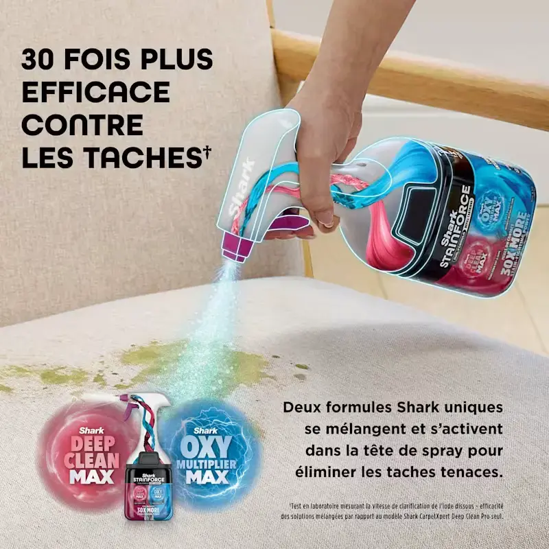 30 fois plus efficace contre les taches